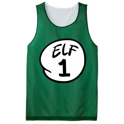 Elf 1 2 3 4 5 Custom Number Christmas Mesh Reversible Basketball Jersey Tank