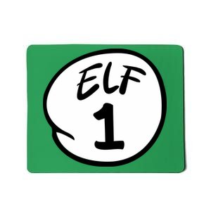 Elf 1 2 3 4 5 Custom Number Christmas Mousepad