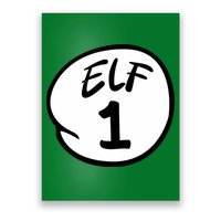 Elf 1 2 3 4 5 Custom Number Christmas Poster