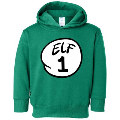 Elf 1 2 3 4 5 Custom Number Christmas Toddler Hoodie