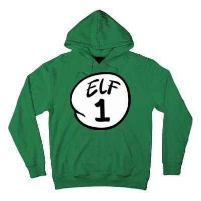 Elf 1 2 3 4 5 Custom Number Christmas Tall Hoodie