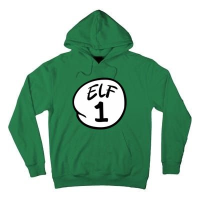 Elf 1 2 3 4 5 Custom Number Christmas Tall Hoodie