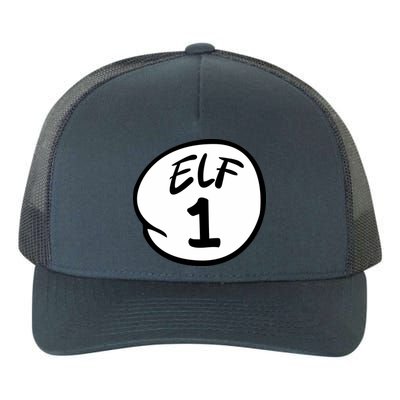 Elf 1 2 3 4 5 Custom Number Christmas Yupoong Adult 5-Panel Trucker Hat