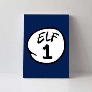 Elf 1 2 3 4 5 Custom Number Christmas Canvas