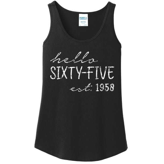 Est. 1958  65th Birthday Ladies Essential Tank