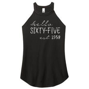 Est. 1958  65th Birthday Women's Perfect Tri Rocker Tank