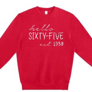 Est. 1958  65th Birthday Premium Crewneck Sweatshirt