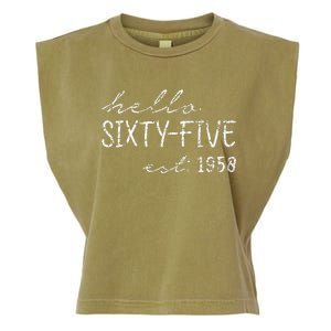 Est. 1958  65th Birthday Garment-Dyed Women's Muscle Tee