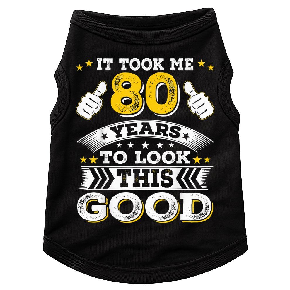 Eighty 1943 80th 80 Years Old birthday Idea For Dad Grandpa Doggie Tank