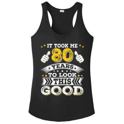 Eighty 1943 80th 80 Years Old birthday Idea For Dad Grandpa Ladies PosiCharge Competitor Racerback Tank
