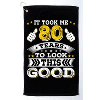 Eighty 1943 80th 80 Years Old birthday Idea For Dad Grandpa Golf Towel