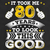 Eighty 1943 80th 80 Years Old birthday Idea For Dad Grandpa Golf Towel