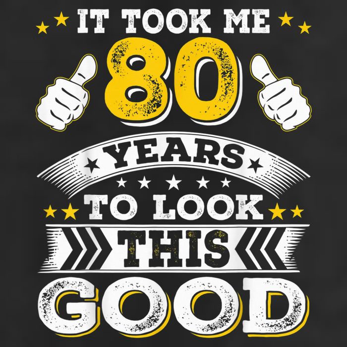 Eighty 1943 80th 80 Years Old birthday Idea For Dad Grandpa Golf Towel