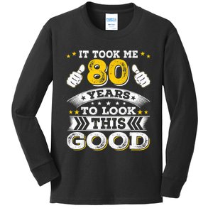 Eighty 1943 80th 80 Years Old birthday Idea For Dad Grandpa Kids Long Sleeve Shirt