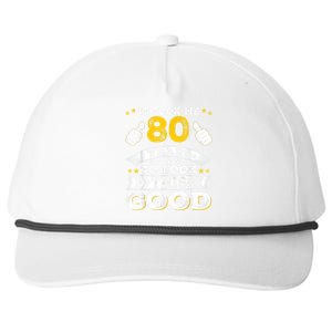 Eighty 1943 80th 80 Years Old birthday Idea For Dad Grandpa Snapback Five-Panel Rope Hat