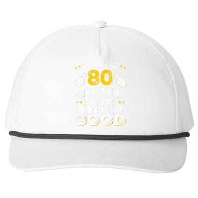 Eighty 1943 80th 80 Years Old birthday Idea For Dad Grandpa Snapback Five-Panel Rope Hat