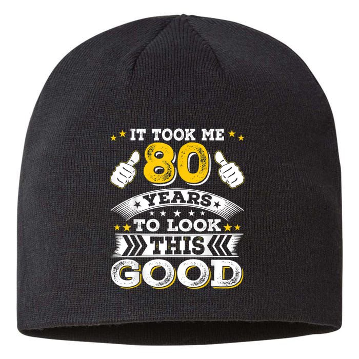 Eighty 1943 80th 80 Years Old birthday Idea For Dad Grandpa Sustainable Beanie