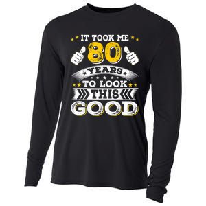 Eighty 1943 80th 80 Years Old birthday Idea For Dad Grandpa Cooling Performance Long Sleeve Crew