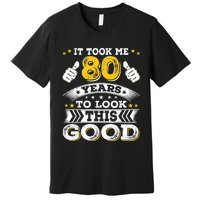 Eighty 1943 80th 80 Years Old birthday Idea For Dad Grandpa Premium T-Shirt