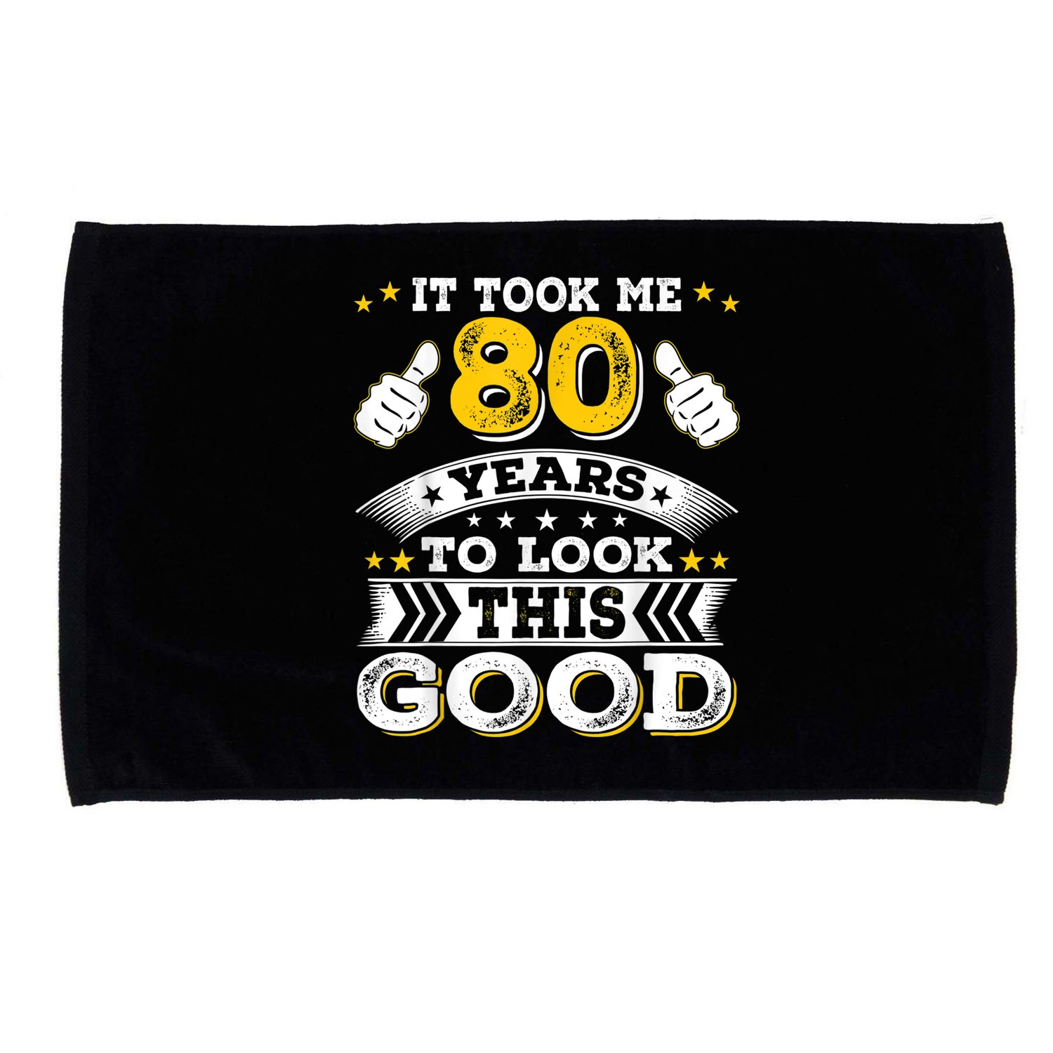 Eighty 1943 80th 80 Years Old birthday Idea For Dad Grandpa Microfiber Hand Towel