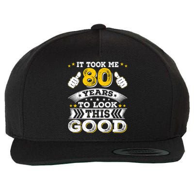 Eighty 1943 80th 80 Years Old birthday Idea For Dad Grandpa Wool Snapback Cap