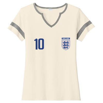 England 10 English 2024 Ladies Halftime Notch Neck Tee