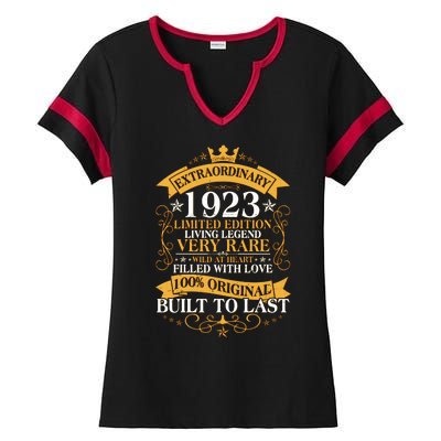 Extraordinary 1923 Limited Edition Built To Last 100th Birthday Ladies Halftime Notch Neck Tee