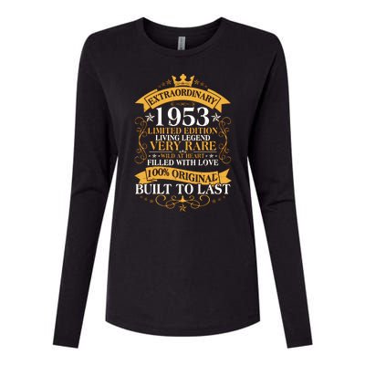 Extraordinary 1953 Limited Edition Built To Last 70th Birthday Womens Cotton Relaxed Long Sleeve T-Shirt