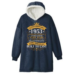 Extraordinary 1953 Limited Edition Built To Last 70th Birthday Hooded Wearable Blanket