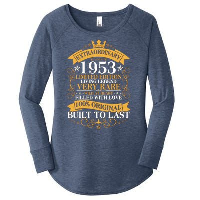 Extraordinary 1953 Limited Edition Built To Last 70th Birthday Women's Perfect Tri Tunic Long Sleeve Shirt