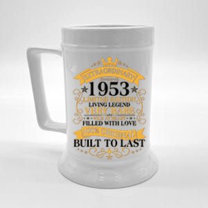 Extraordinary 1953 Limited Edition Built To Last 70th Birthday Beer Stein