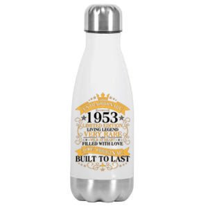 Extraordinary 1953 Limited Edition Built To Last 70th Birthday Stainless Steel Insulated Water Bottle