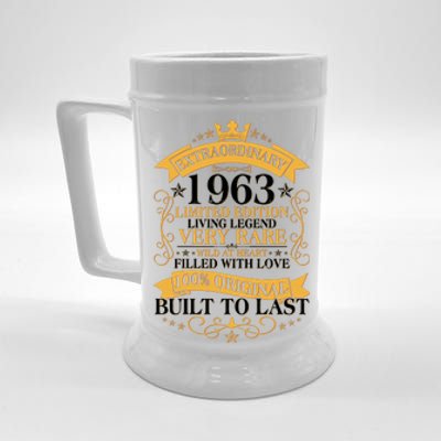 Extraordinary 1963 Limited Edition Built To Last 60th Birthday Beer Stein