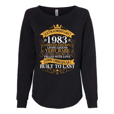 Extraordinary 1983 Limited Edition Built To Last 40th Birthday Womens California Wash Sweatshirt