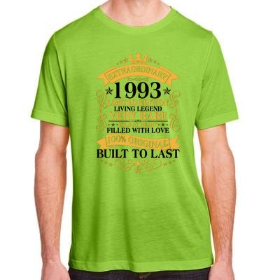 Extraordinary 1993 Limited Edition Built To Last 30th Birthday Adult ChromaSoft Performance T-Shirt