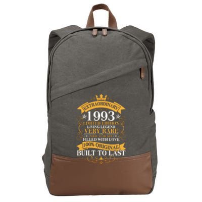 Extraordinary 1993 Limited Edition Built To Last 30th Birthday Cotton Canvas Backpack