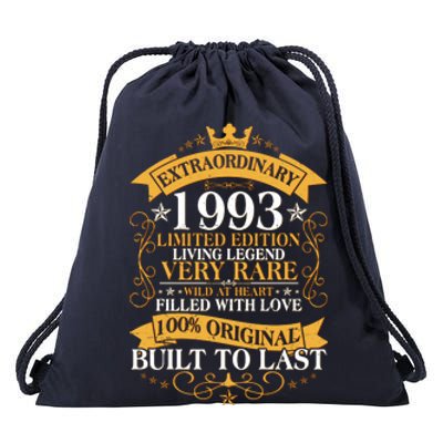 Extraordinary 1993 Limited Edition Built To Last 30th Birthday Drawstring Bag