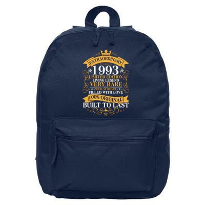 Extraordinary 1993 Limited Edition Built To Last 30th Birthday 16 in Basic Backpack