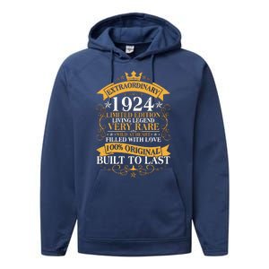 Extraordinary 1924 Limited Edition Built To Last 100th Birthday Performance Fleece Hoodie