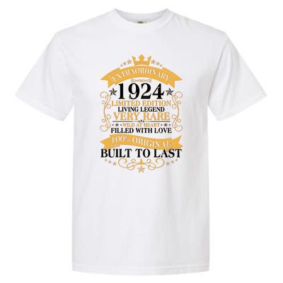 Extraordinary 1924 Limited Edition Built To Last 100th Birthday Garment-Dyed Heavyweight T-Shirt