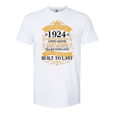 Extraordinary 1924 Limited Edition Built To Last 100th Birthday Softstyle® CVC T-Shirt