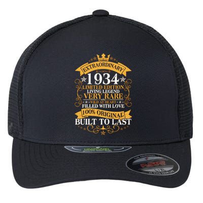 Extraordinary 1934 Limited Edition Built To Last 90th Birthday Flexfit Unipanel Trucker Cap