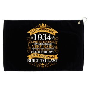 Extraordinary 1934 Limited Edition Built To Last 90th Birthday Grommeted Golf Towel