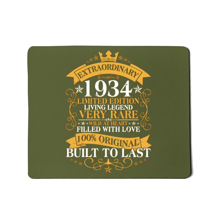 Extraordinary 1934 Limited Edition Built To Last 90th Birthday Mousepad