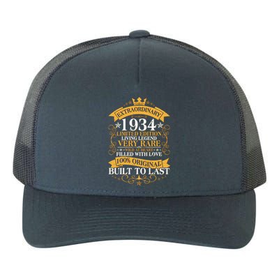 Extraordinary 1934 Limited Edition Built To Last 90th Birthday Yupoong Adult 5-Panel Trucker Hat