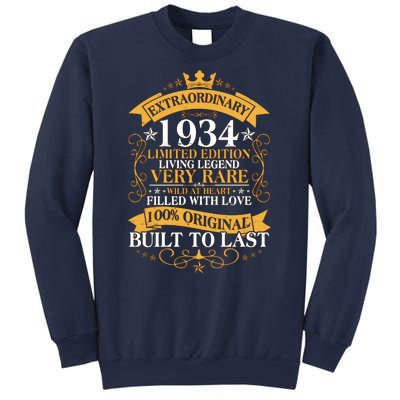 Extraordinary 1934 Limited Edition Built To Last 90th Birthday Sweatshirt