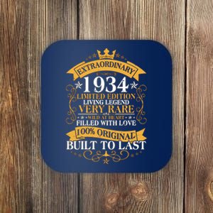 Extraordinary 1934 Limited Edition Built To Last 90th Birthday Coaster