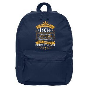 Extraordinary 1934 Limited Edition Built To Last 90th Birthday 16 in Basic Backpack