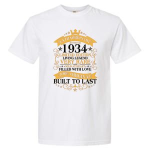 Extraordinary 1934 Limited Edition Built To Last 90th Birthday Garment-Dyed Heavyweight T-Shirt