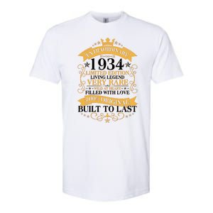 Extraordinary 1934 Limited Edition Built To Last 90th Birthday Softstyle CVC T-Shirt